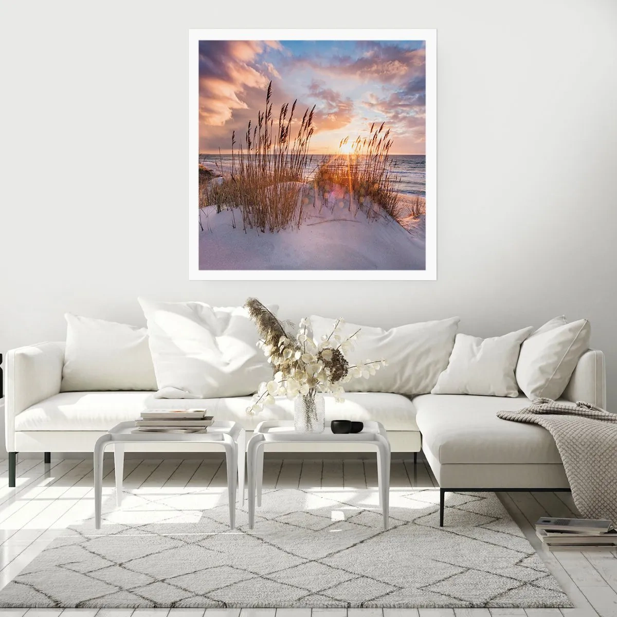 Poster - Afscheid van de zon en de wind - 60x60 cm