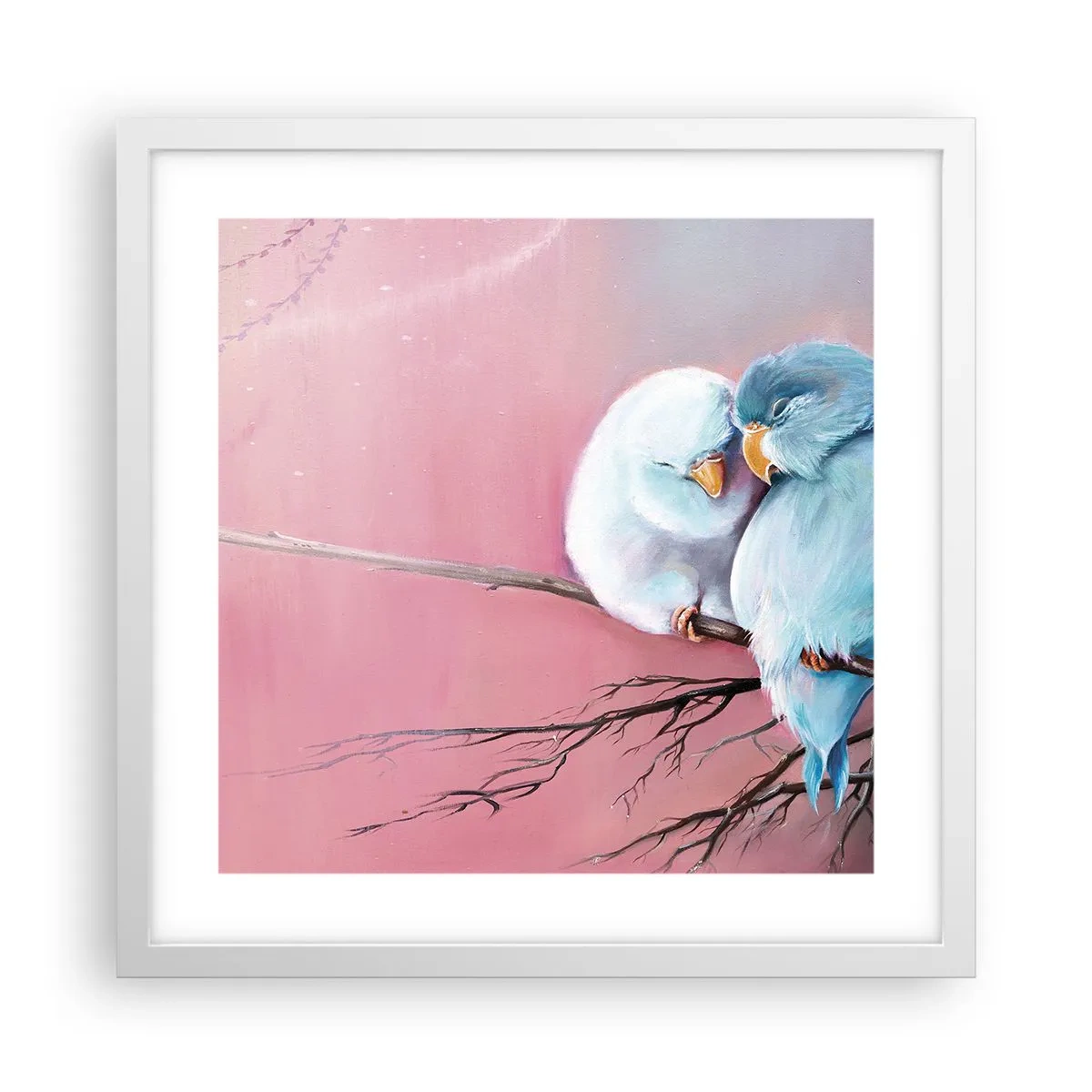 Poster in een witte lijst - Wat kan ik hier toevoegen? ... - 40x40 cm