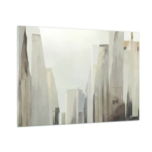 Schilderen op glas - Droom over de stad - 100x70 cm