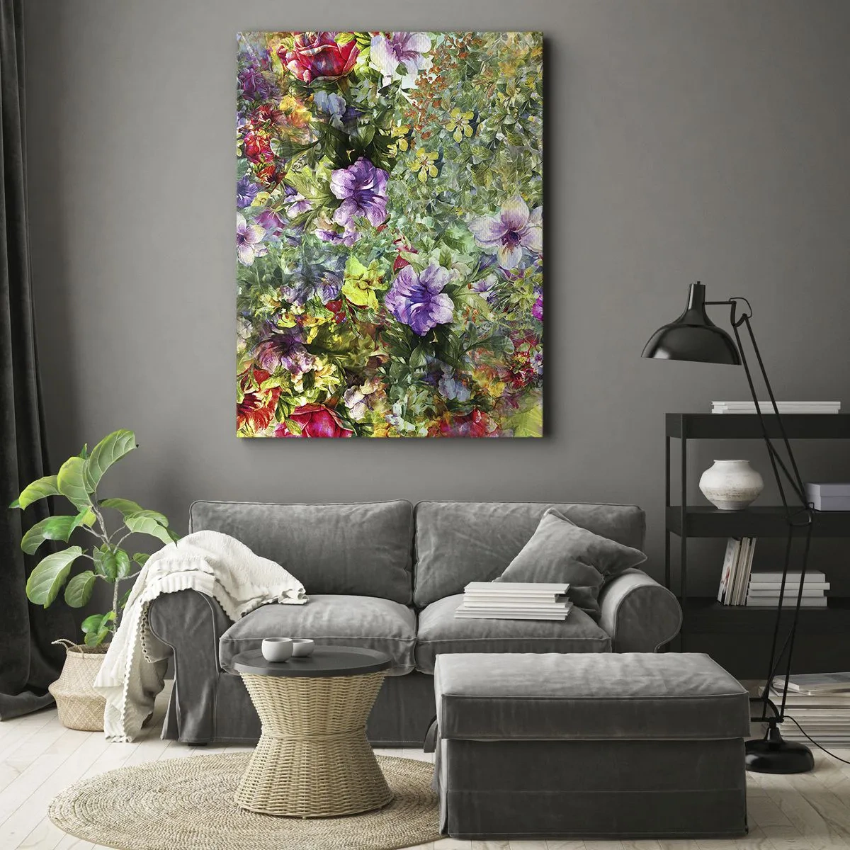 Schilderen op canvas - In bloemen voor verderf - 50x70 cm
