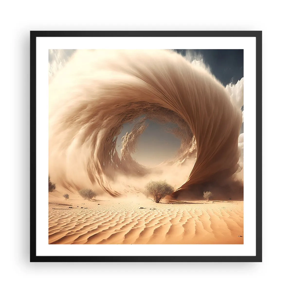 Poster in een zwarte lijst - Open portaal - 60x60 cm