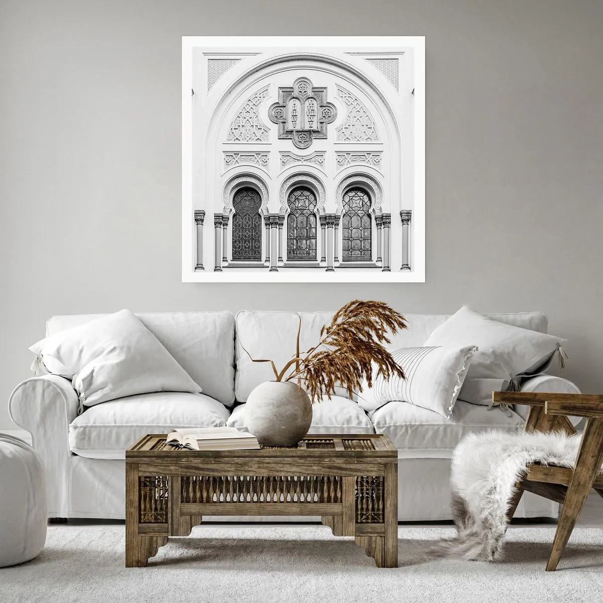 Poster - Op de grens van culturen - 60x60 cm