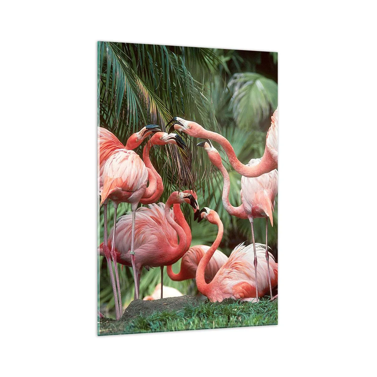 Schilderen op glas - Middag roddels - 70x100 cm