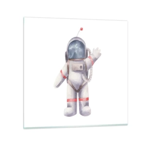 Schilderen op glas - Tot ziens! - 40x40 cm