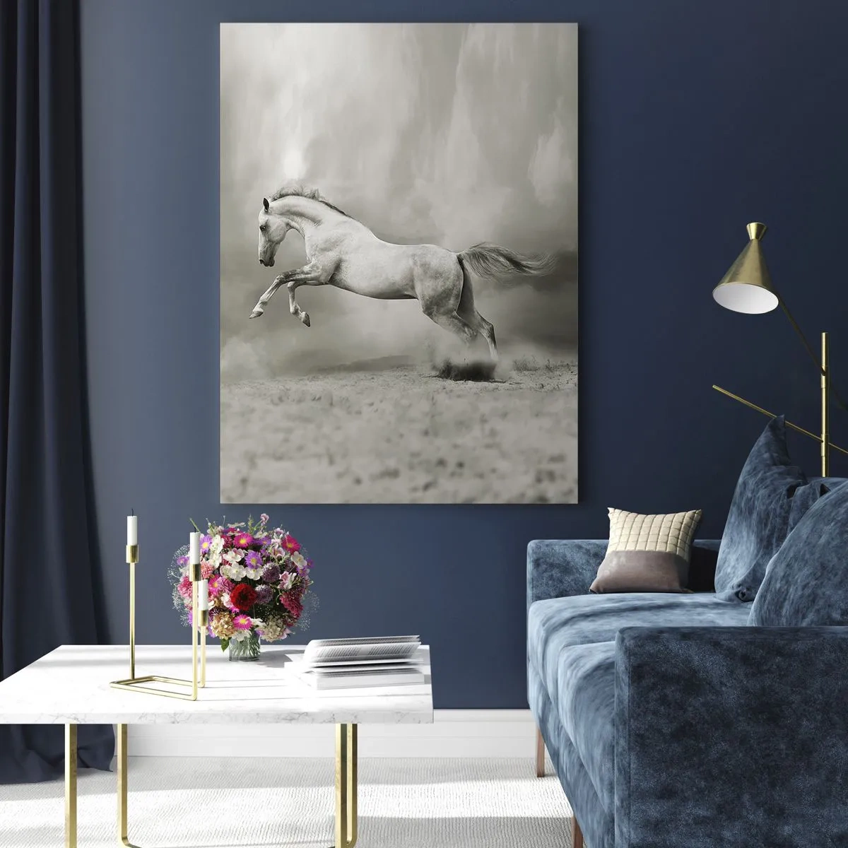 Schilderen op glas - Tussen waken en slapen - 70x100 cm