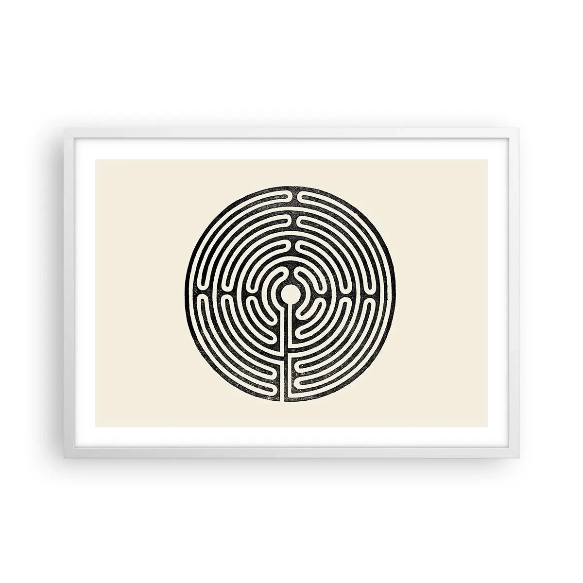 Poster in een witte lijst - Mysterieuze orde - 70x50 cm