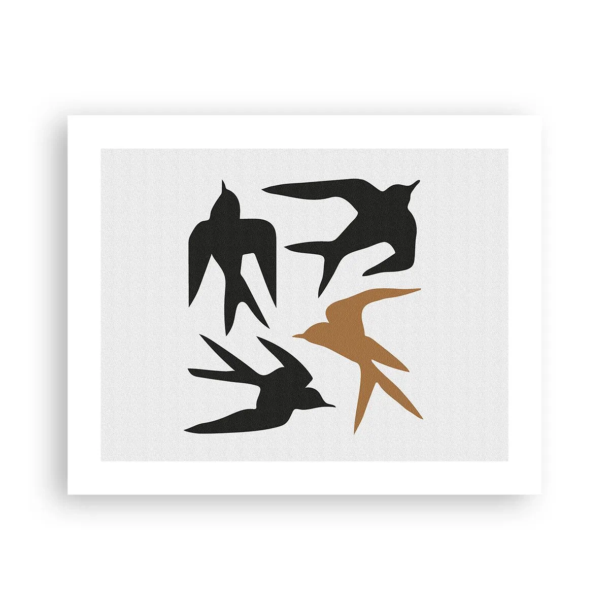 Poster - Zwaluwen spel - 50x40 cm