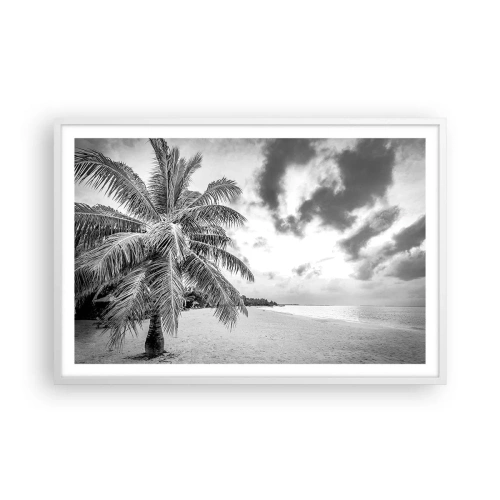 Poster in een witte lijst - Wanneer je verlangt naar eenzaamheid... - 91x61 cm