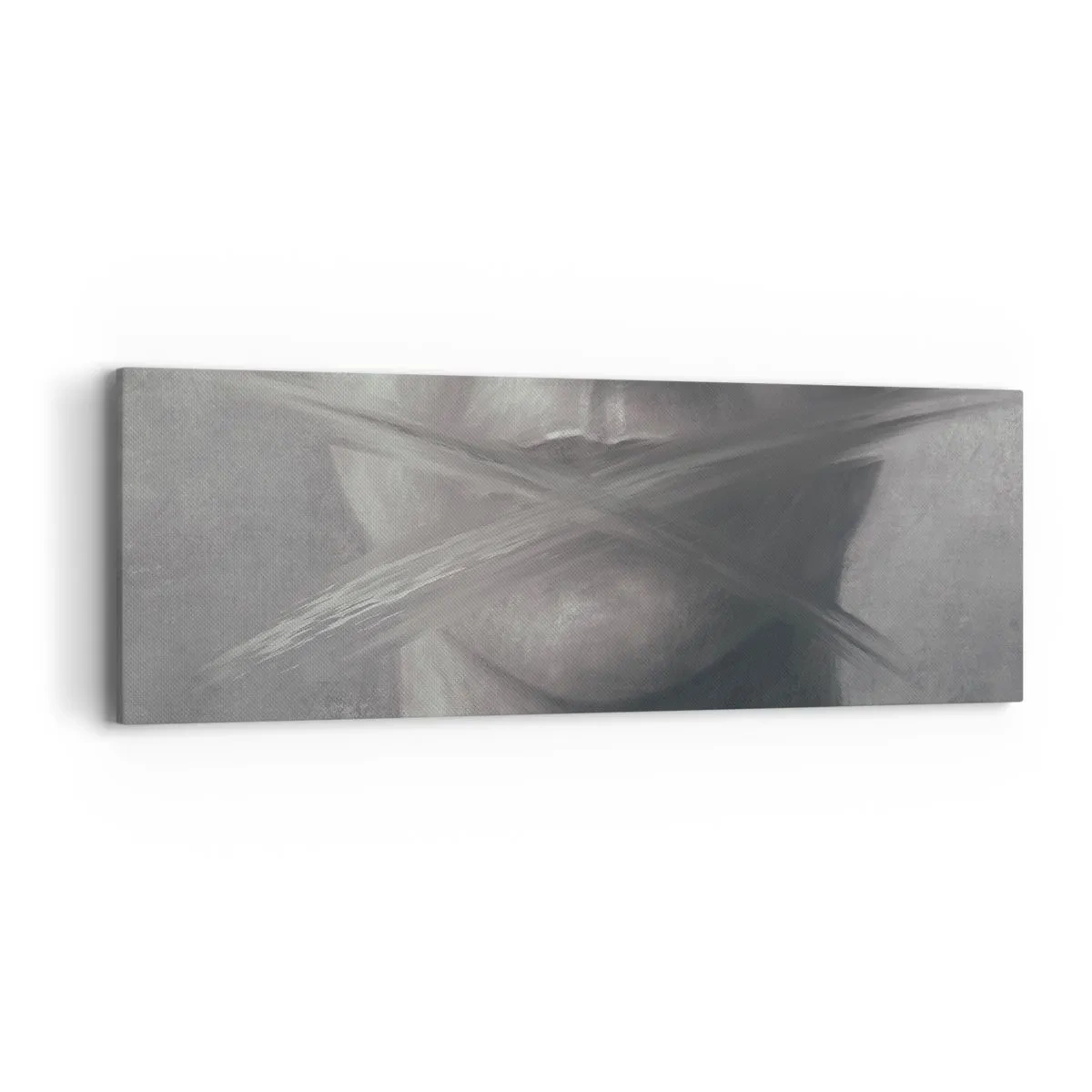 Schilderen op canvas - Zonder een woord - 90x30 cm