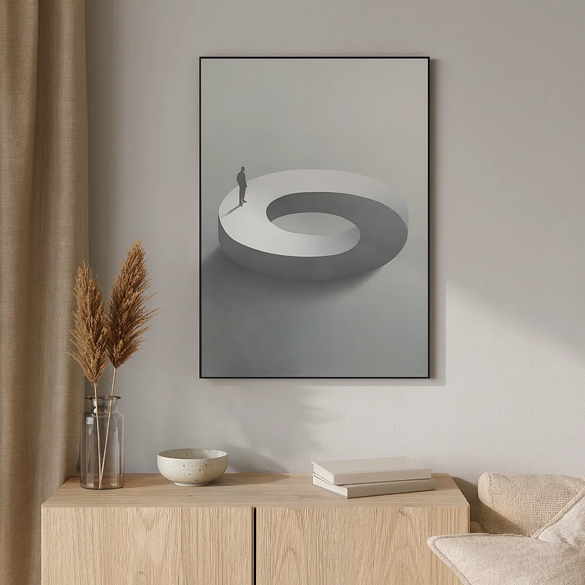 Schilderen op canvas - En wees hier slim - 50x70 cm