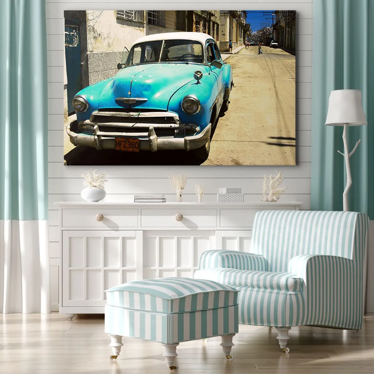 Schilderen op canvas - Evviva Cuba! - 70x50 cm