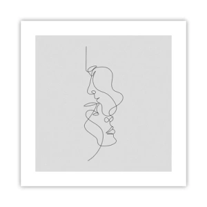 Poster - De hitte van bittere verlangens - 40x40 cm