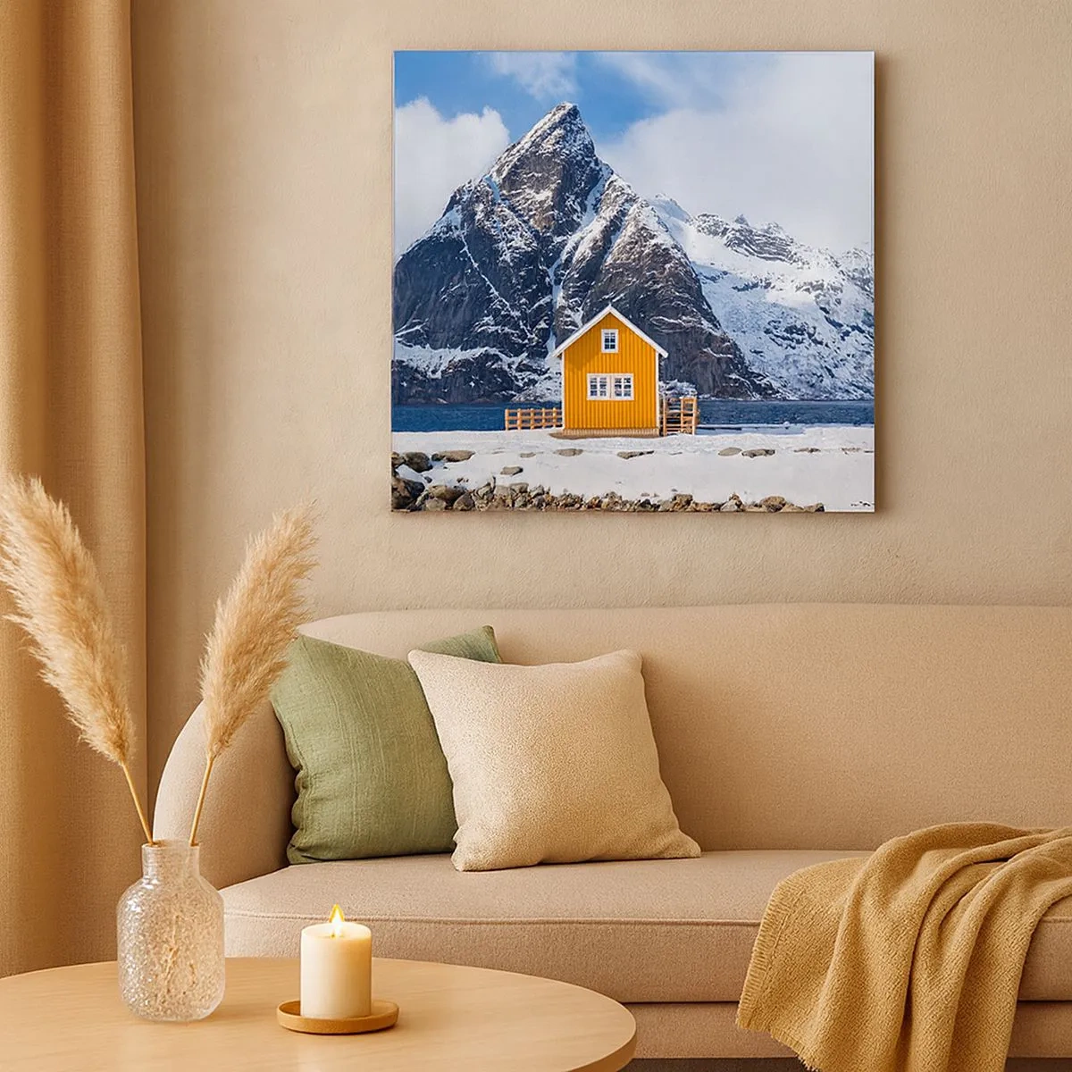 Schilderen op canvas - Scandinavische vakanties - 30x30 cm