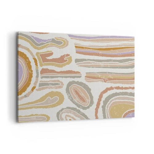 Schilderen op canvas - Kleurrijke doorsneden - 100x70 cm