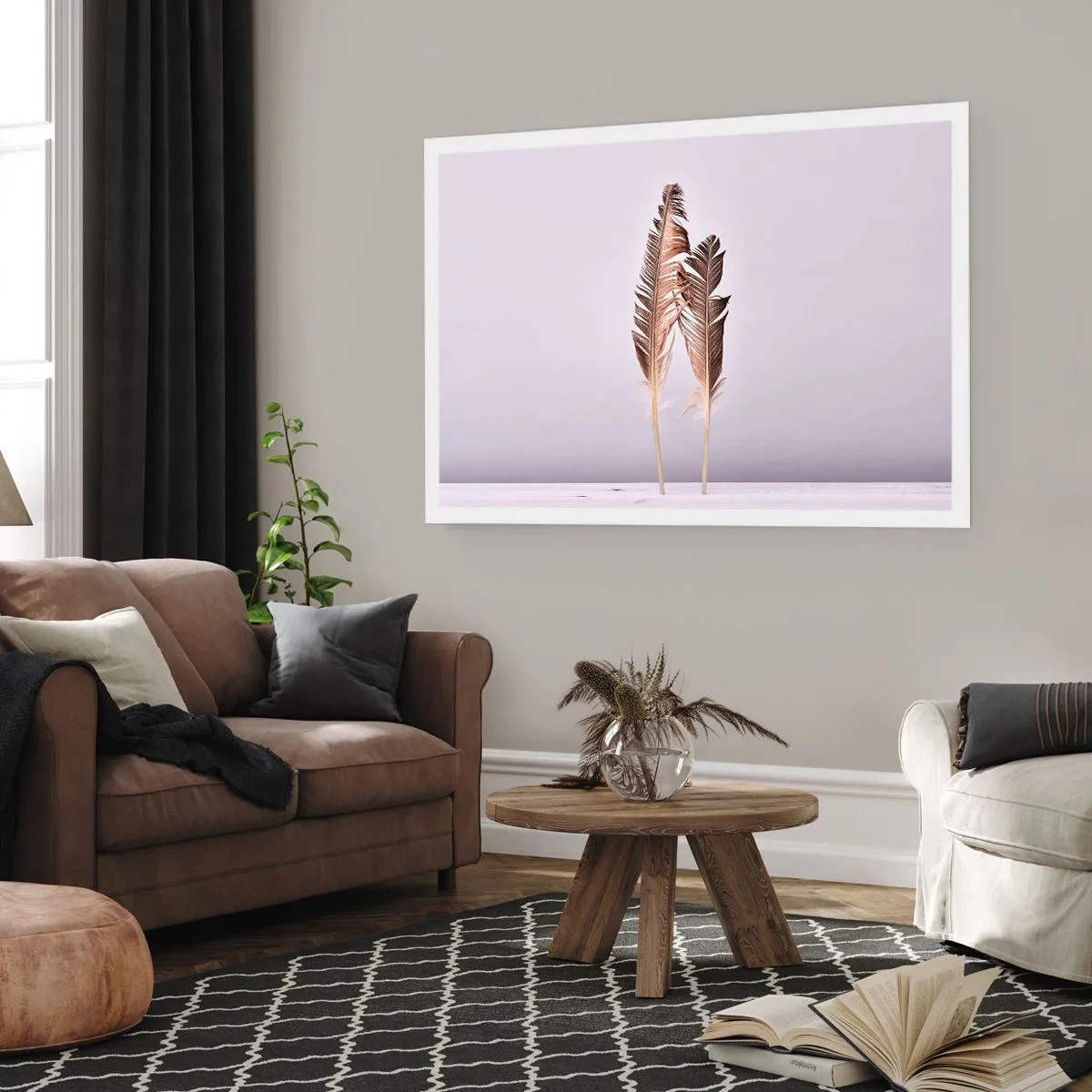 Poster - Tegen het niets - 70x50 cm