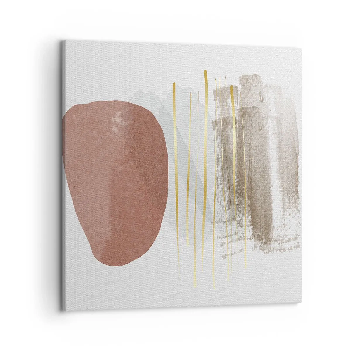 Schilderen op canvas - Abstracte zuilengalerij - 50x50 cm