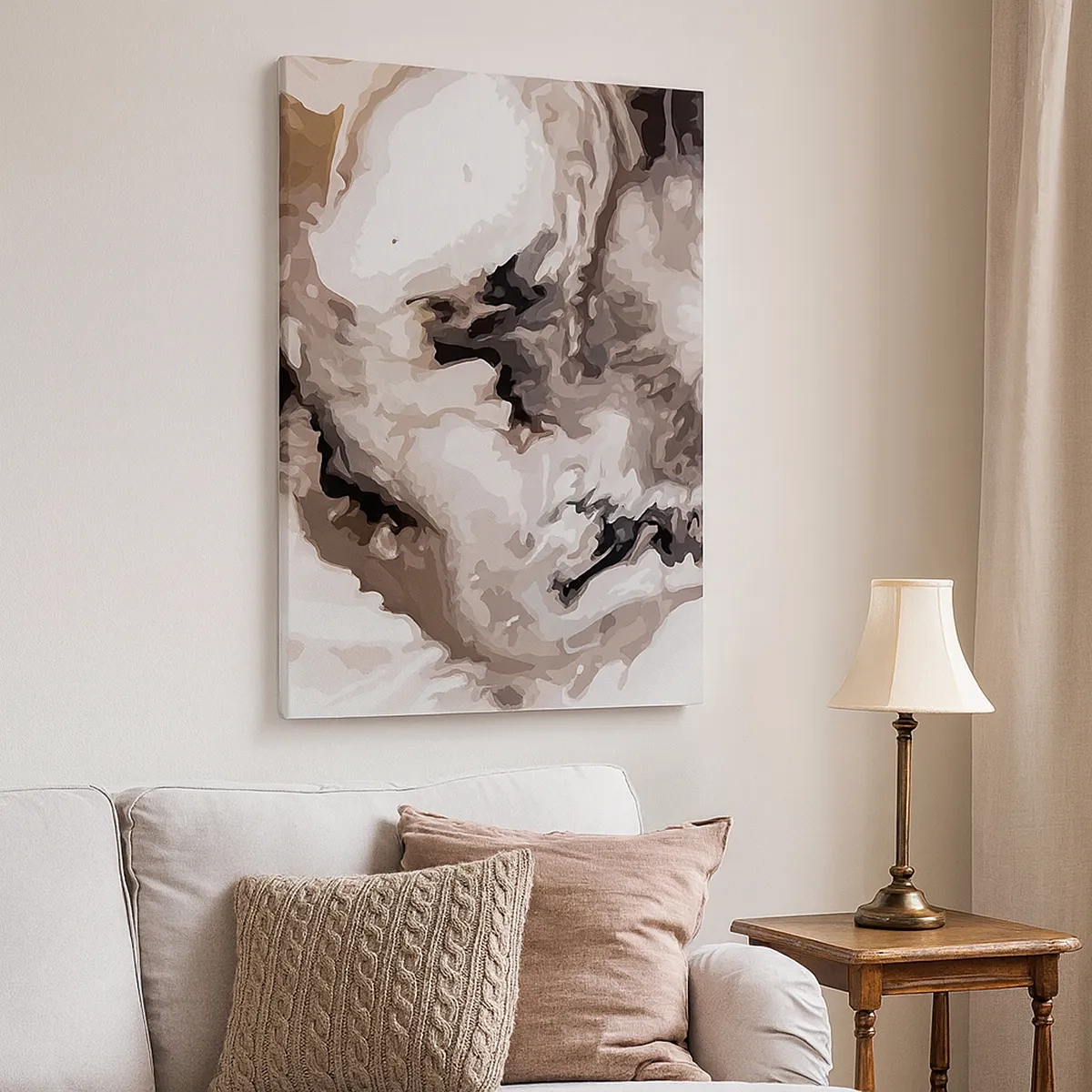 Schilderen op canvas - De geboorte van een sterrenstelsel - 50x70 cm