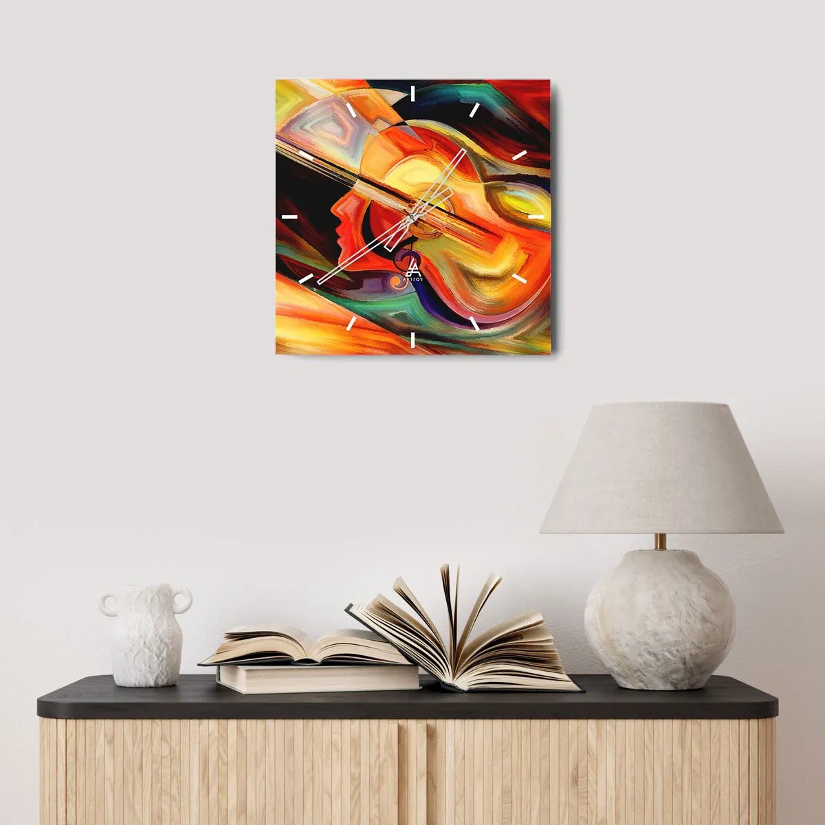 Wandklok - Klok - Alles in orde - 30x30 cm