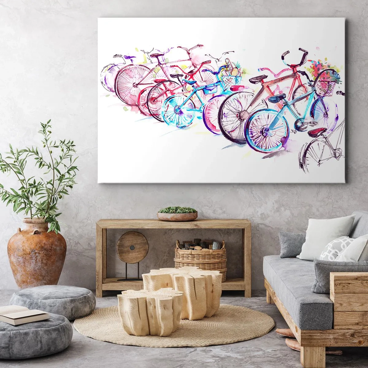 Schilderen op canvas - Congres van de Antymoto-club - 100x70 cm