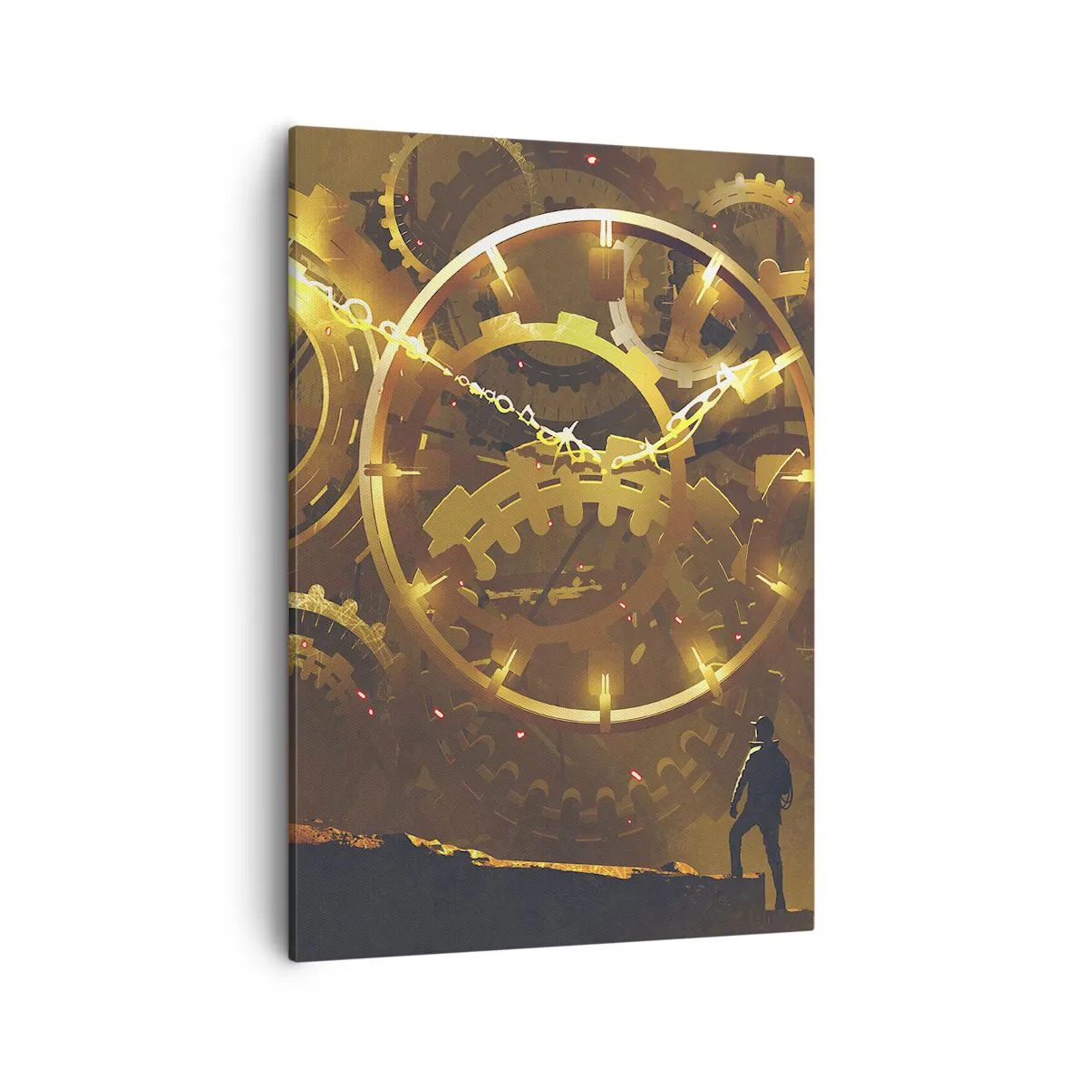 Schilderen op canvas - Aan de bron van de tijd - 50x70 cm