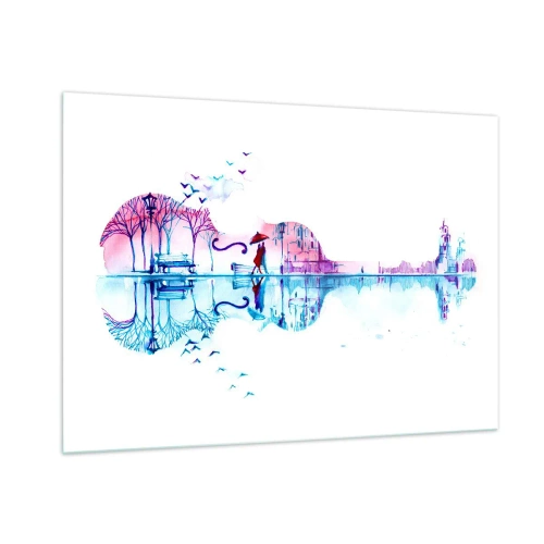 Schilderen op glas - Ik zal je wat regencantussen brengen - 100x70 cm