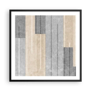Poster in een zwarte lijst - Compositie: houd verticaal - 60x60 cm