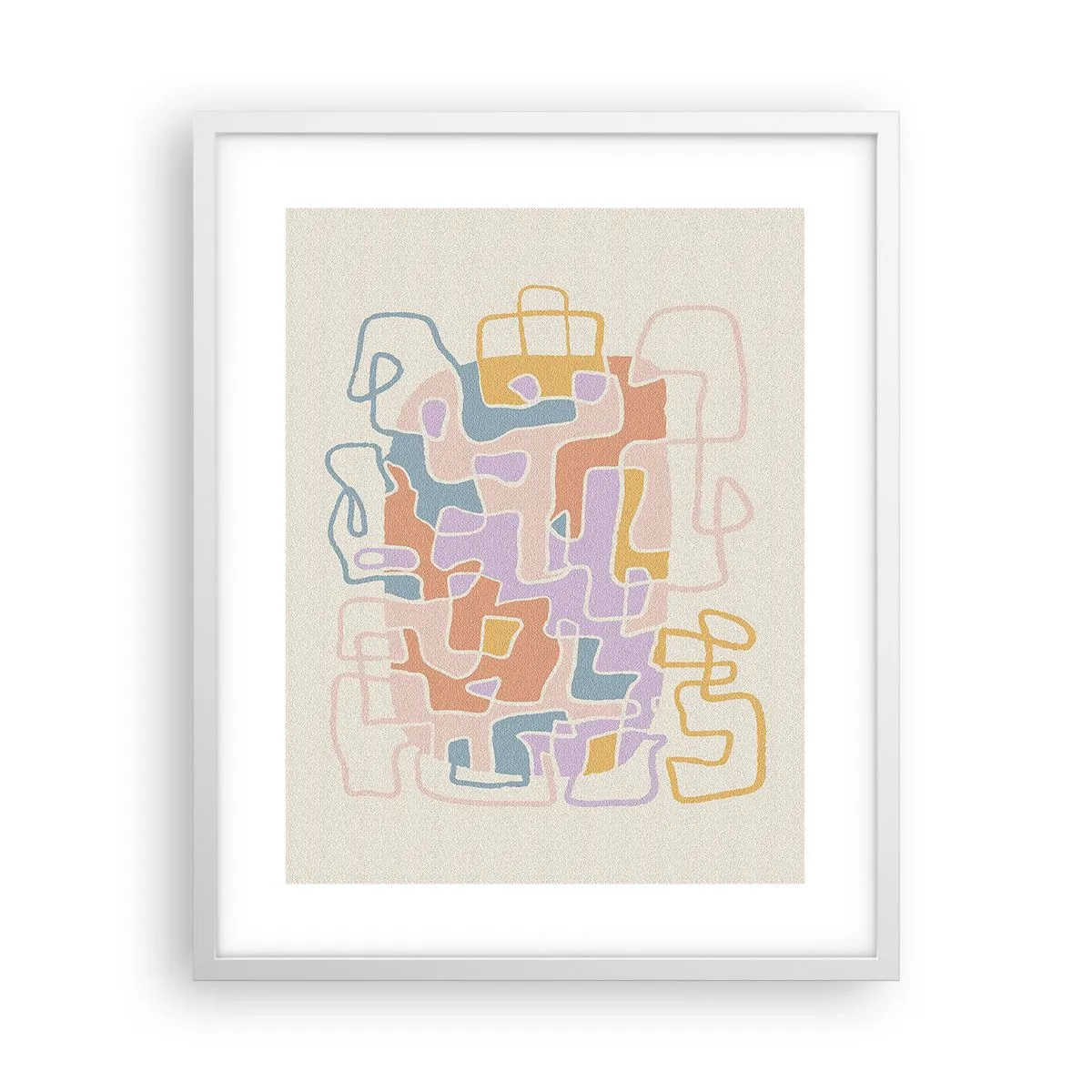 Poster in een witte lijst - Labyrint – een vreugdevol avontuur - 40x50 cm
