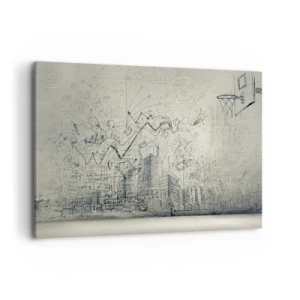 Schilderen op canvas - Mijn geweldige stadsleven - 100x70 cm