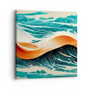 Schilderen op canvas - De droom van elke surfer - 30x30 cm