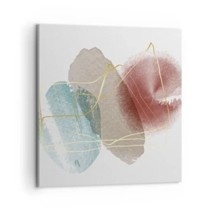 Schilderen op canvas - Koralen van de ruimte - 60x60 cm