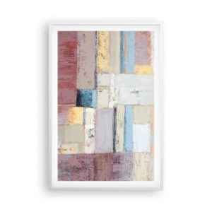 Poster in een witte lijst - De rust van geometrie - 61x91 cm