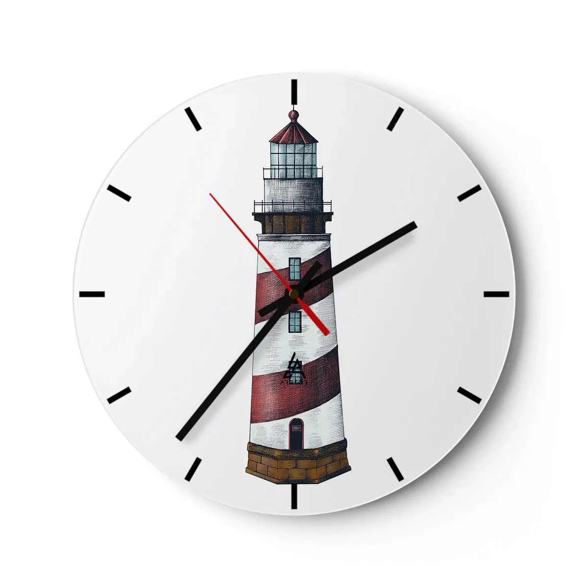 Wandklok - Klok - Altijd op zijn hoede - 40x40 cm