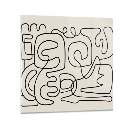 Schilderen op glas - Volg het pad - 70x70 cm