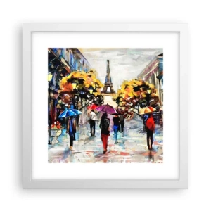 Poster in een witte lijst - Vooral mooi in de herfst - 30x30 cm
