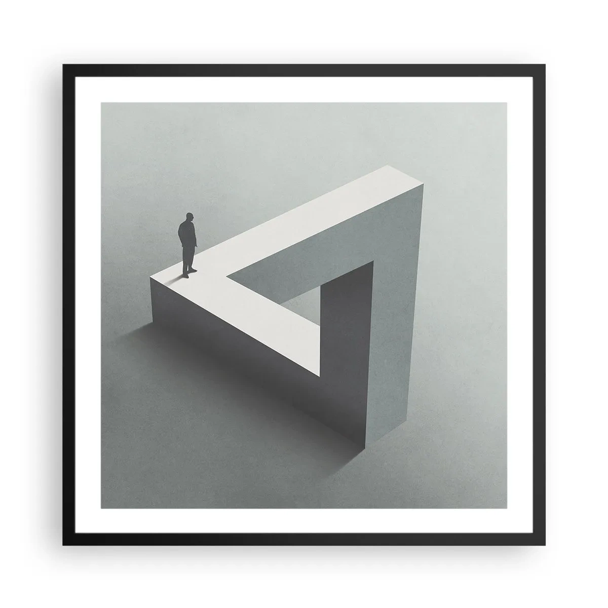 Poster in een zwarte lijst - Maar het is toch mogelijk - 60x60 cm