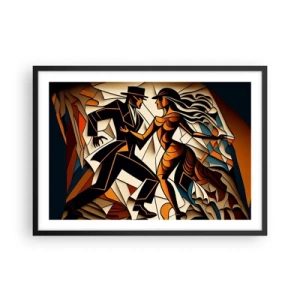Poster in een zwarte lijst - Dans van pasie - 70x50 cm
