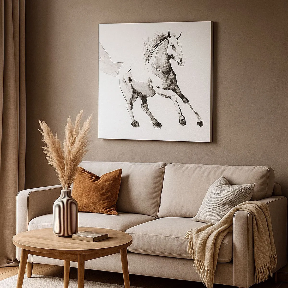 Schilderen op canvas - Ongetemde ziel - 30x30 cm