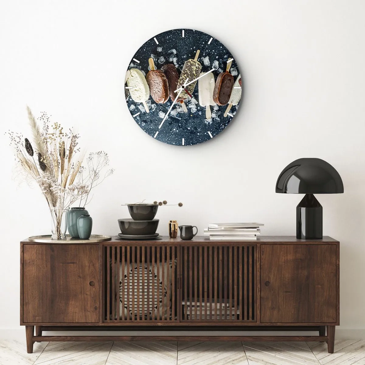 Wandklok - Klok - De smaak van hete zomer - 40x40 cm