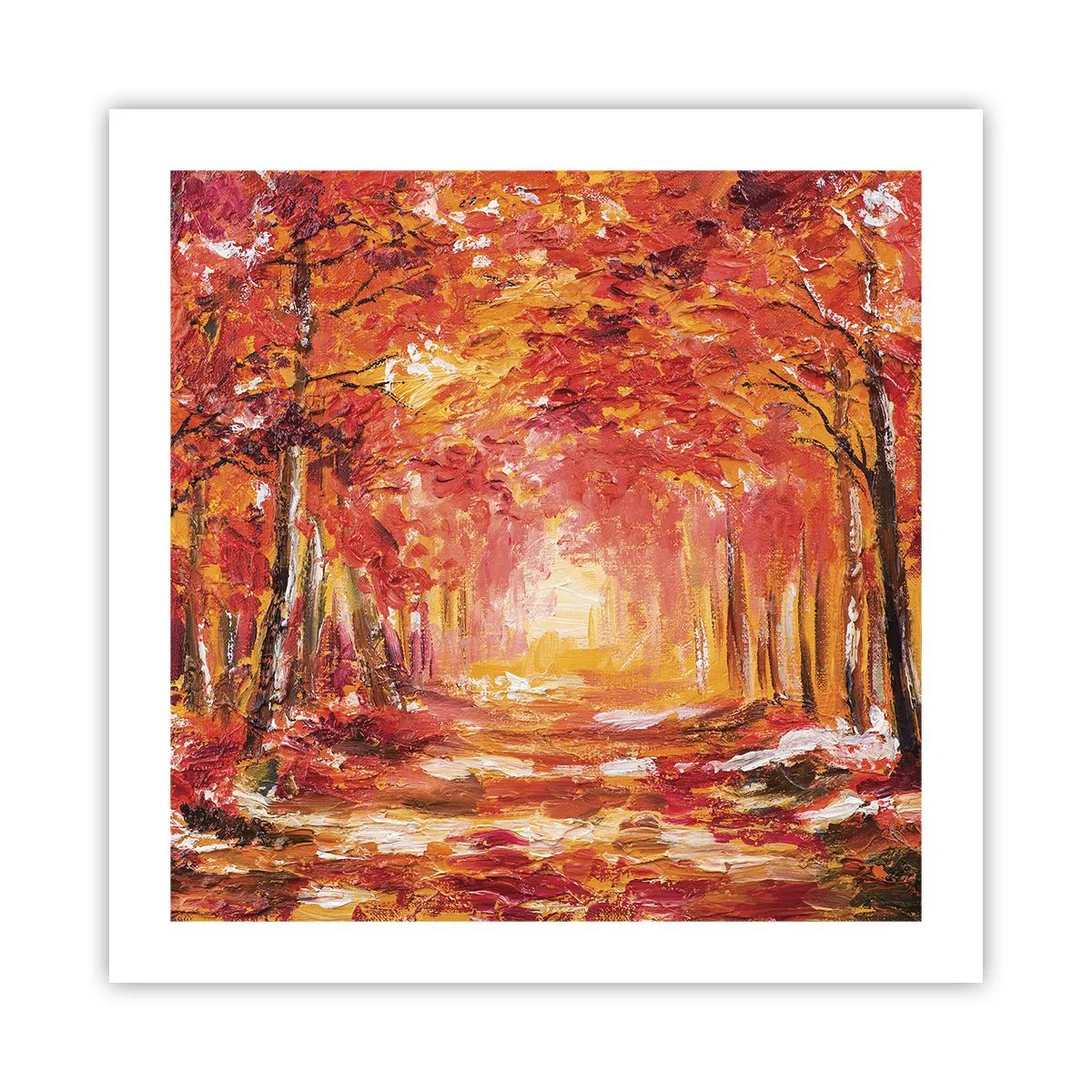 Poster - Koperen bos - 50x50 cm