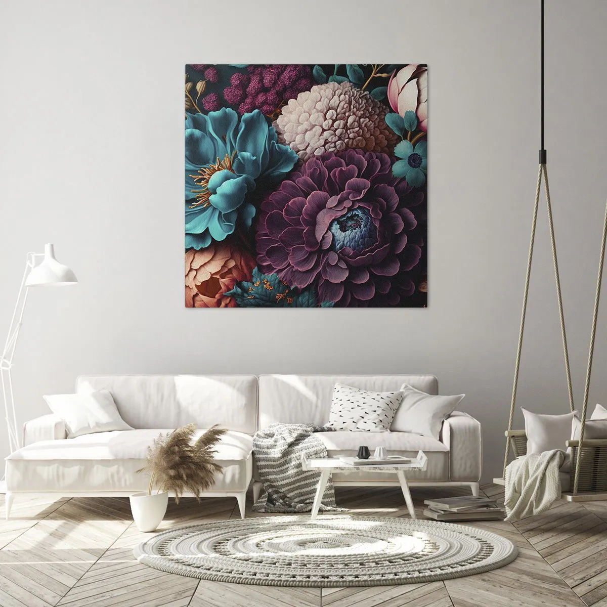Schilderen op canvas - Natuur in overvloed - 30x30 cm