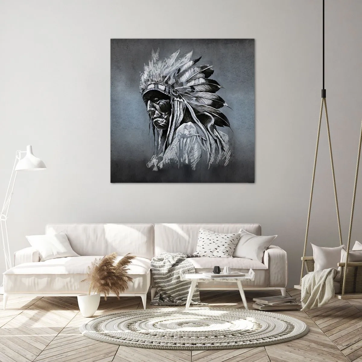 Schilderen op canvas - Keer terug naar de wortels - 40x40 cm