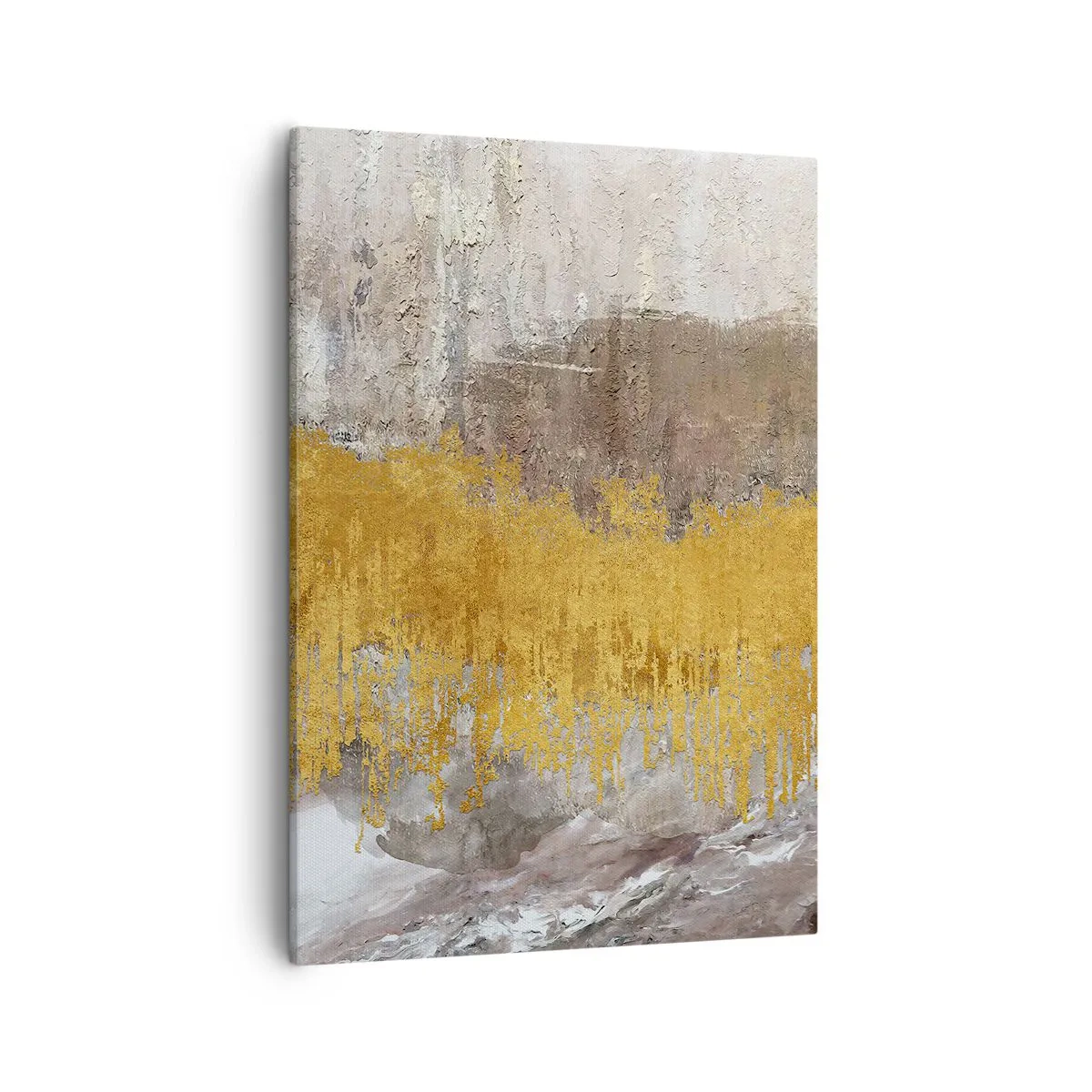 Schilderen op canvas - Een gouden explosie - 50x70 cm