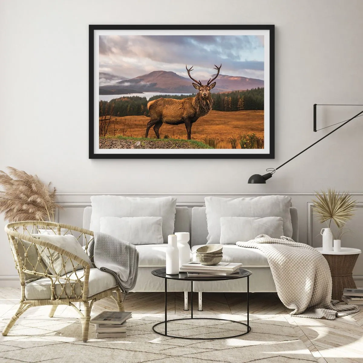 Poster in een zwarte lijst - De majesteit van de natuur - 100x70 cm