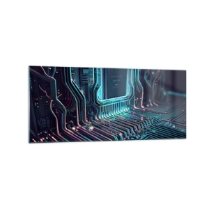 Schilderen op glas - Ik ben aan het denken… - 120x50 cm