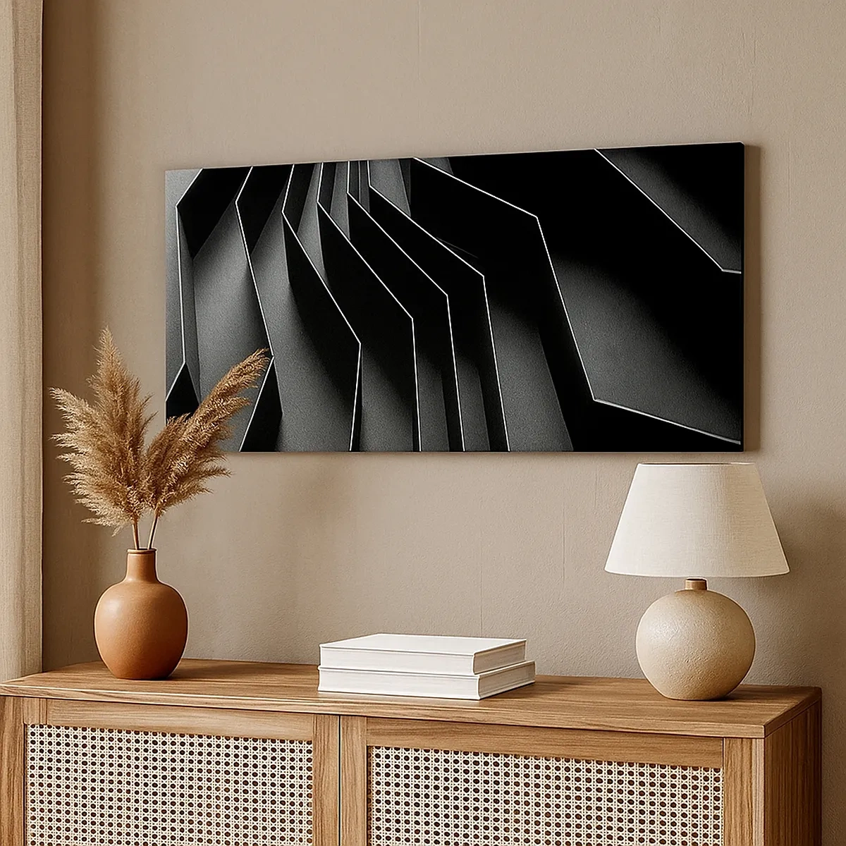 Schilderen op canvas - Ruimtelijke orde - 30x30 cm