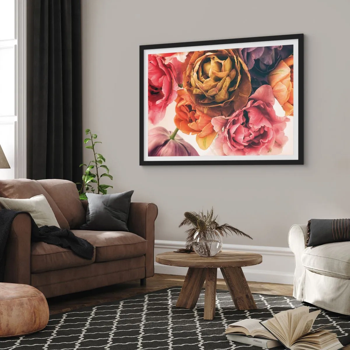 Poster in een zwarte lijst - Een viering van het leven - 70x50 cm