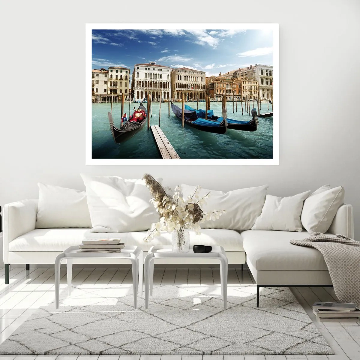 Poster - Paleizen in het blauw - 91x61 cm