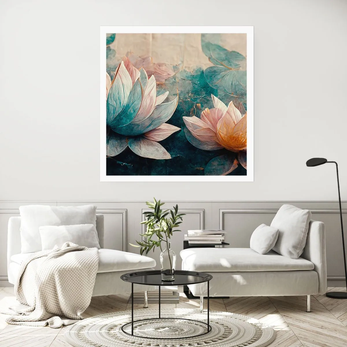 Poster - Sterren van het meer - 40x40 cm