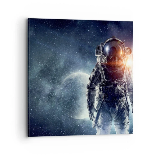 Schilderen op canvas - Ruimte avontuur - 70x70 cm