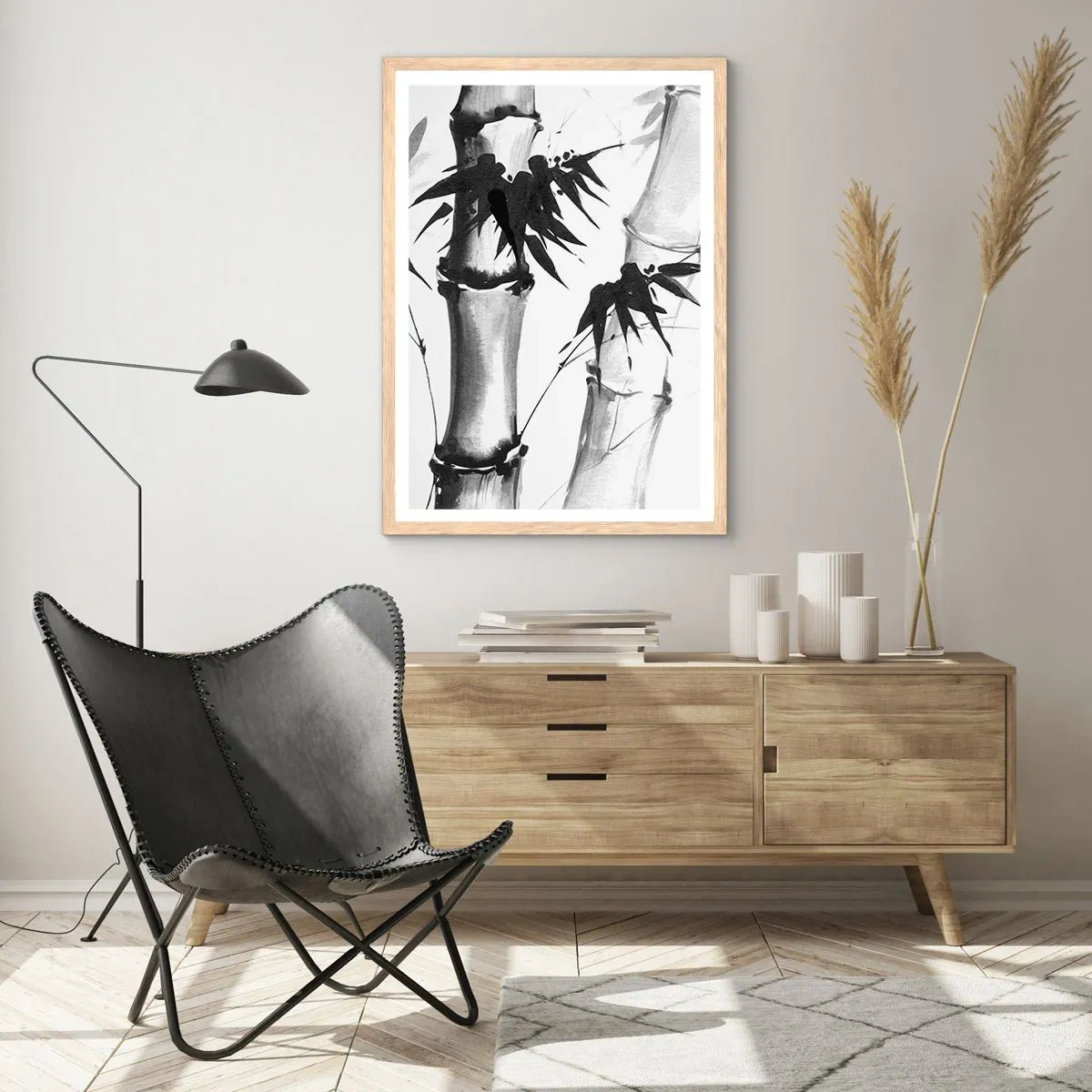 Een poster in een licht eiken lijst - Close-up op het oosten - 70x100 cm